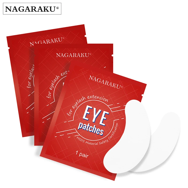 

NAGARAKU under eye pads for eyelash extensions Gel Patch Eyelash Extensions adhesive eye pad reusable eye pads, White