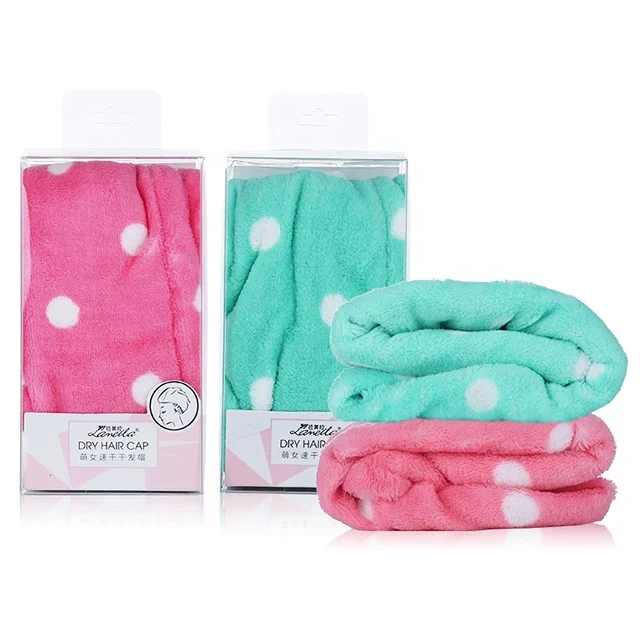 
Fast Dry Absorbent Wrapped Twist Microfiber Hair Drying Towel Salon Turban Towel Wrap 