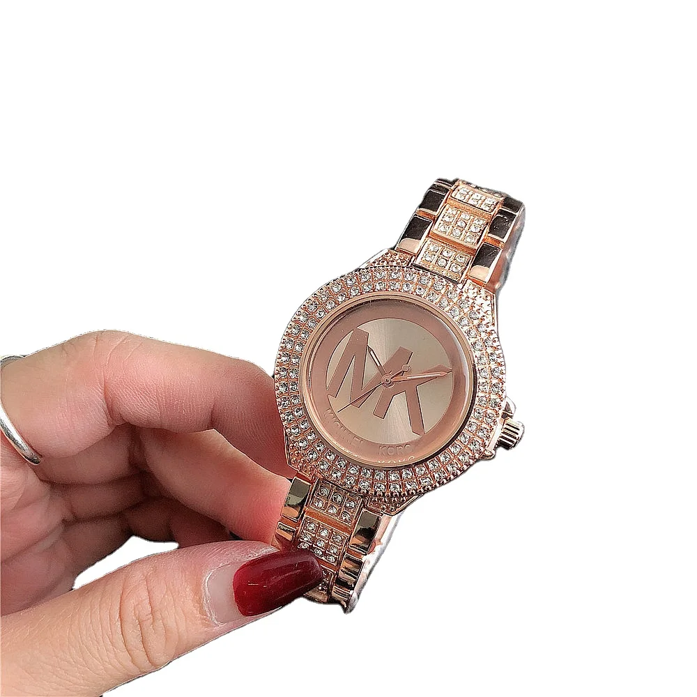 

2021 luxury gold mk ladies wrist watch for women