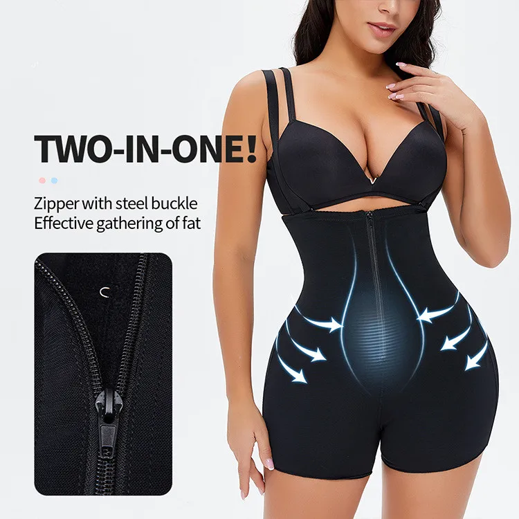 

2021 New Stylish Sexy Slimming Butt Lifter Shaper Women's Shapers High Waist Shorts Pius Size Butt Lifter Body Shaper, Picture shows