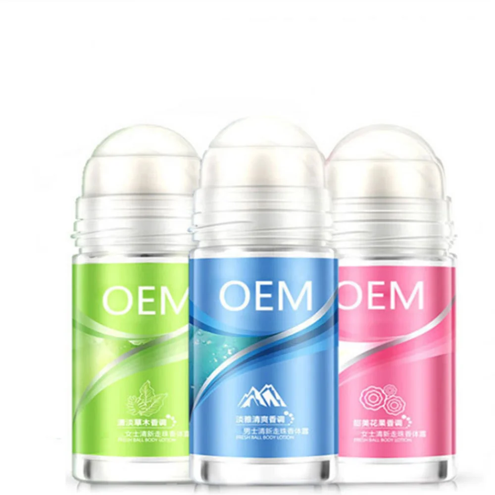 

30ml/50ml/60ml/75ml liquid roll on deodorant without aluminum, Transparant
