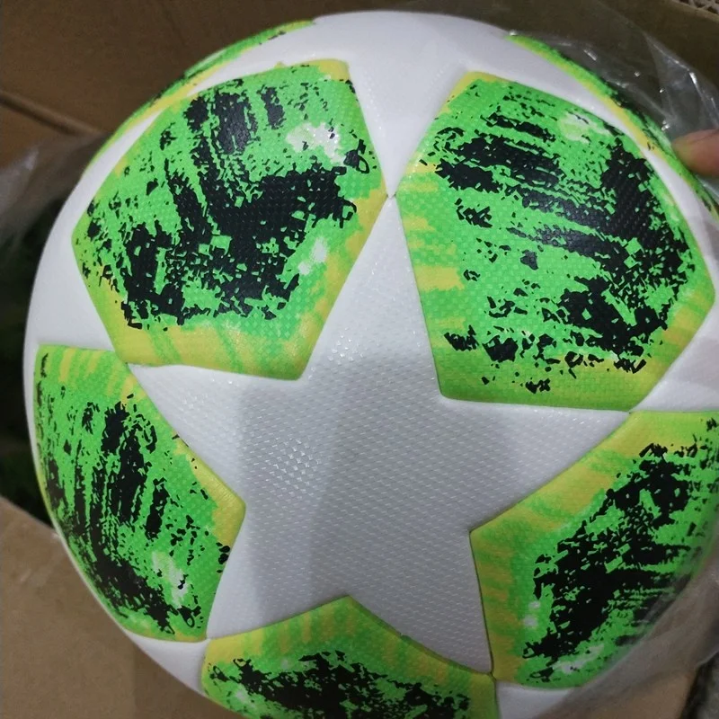 

TOP quality good design custom PU leather training match football soccer ball size 5