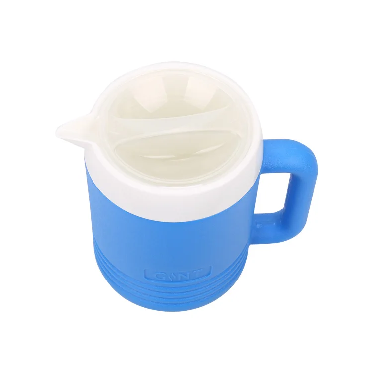 

GiNT 1L Small Size Made in China Ice Cooler Jug Portable Handled Water Jug Cooler Round Plastic Cooler Jugs for Drinking, Customized color