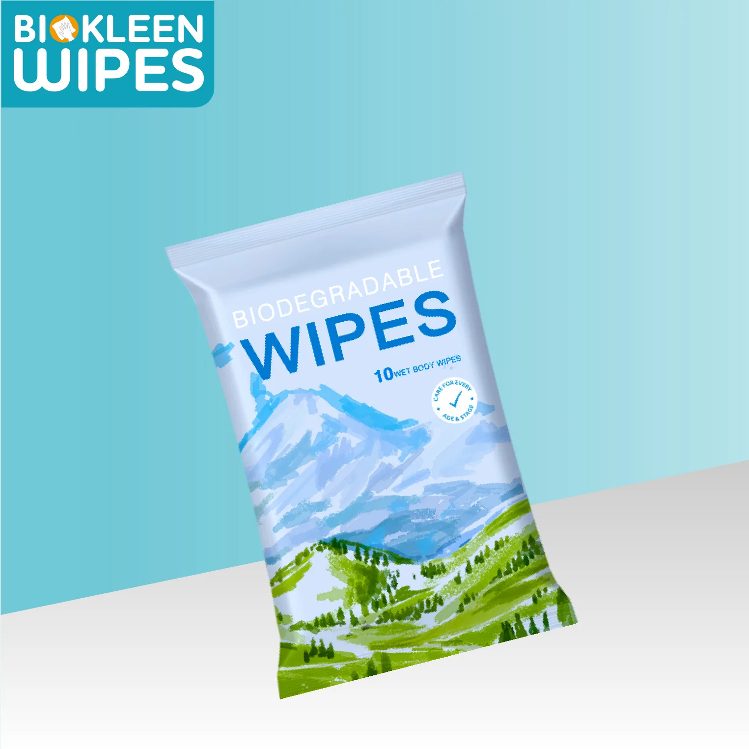 

Biokleen Custom 100% Biodegradable Large Size Sport Wipes 50*80cm