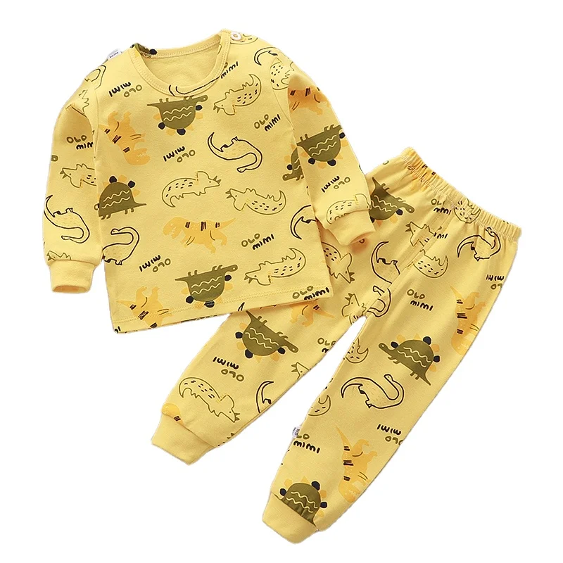 

Children's underwear set Spring and Autumn new pajama boys long sleeve two-piece baby home wholesale