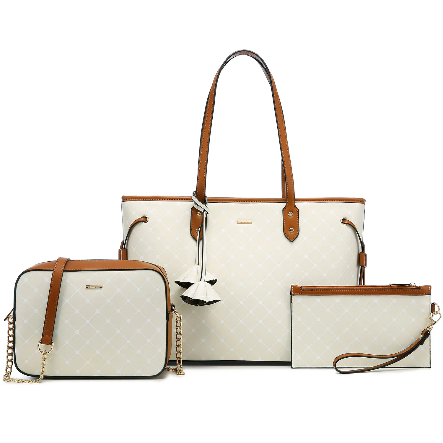 

2021 new arrival LOVEVOOK High Quality Vintage PU Leather Crossbody Tote Bag Luxury Ladies Hand Bags sets Women Handbags