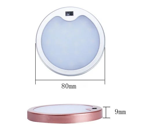 Aluminium Shell 12v Dc 3w Led Unter Schrank Lichter Puck Licht Warm