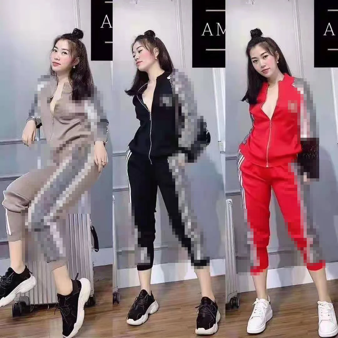 

Droma 2021 New Arrivals Boutique Spring Fashion Trendy Clothes Women Two Piece Outfits Long Pants, Red