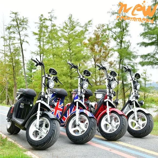

Amoto Eu Warehouse Best Selling Stock M8 2000W Eec Coc Electric Motorcycle Scooter Citycoco, Black