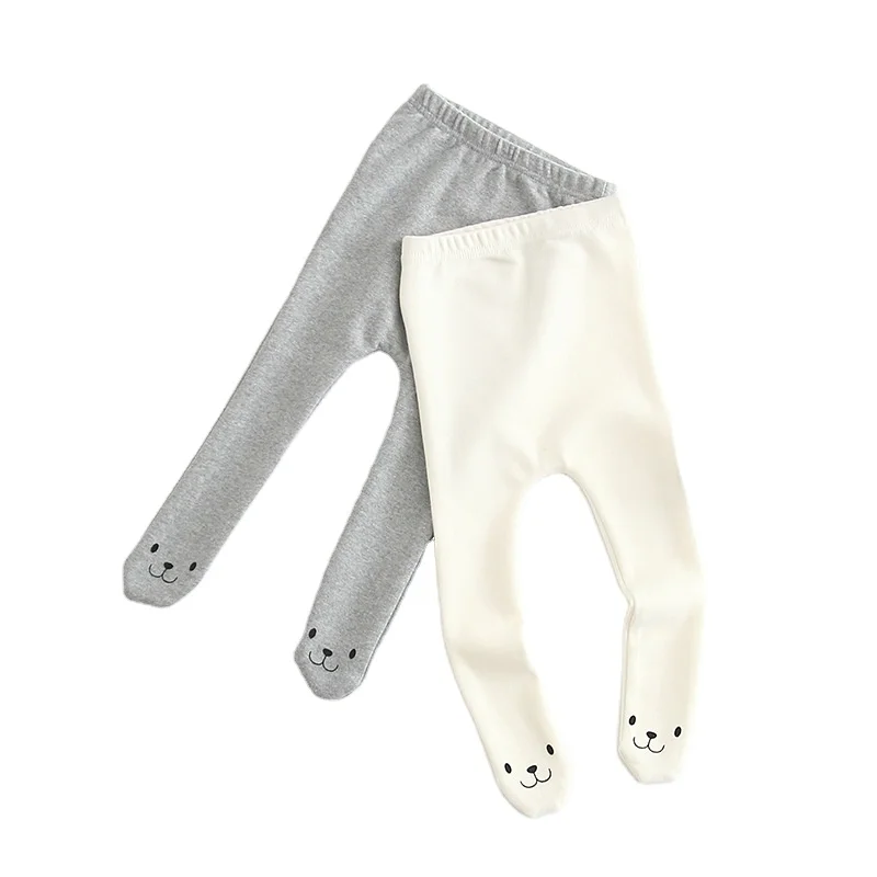 

Cute Smiling Face Cotton Leggings Outing Pants Boutiques Infant Boys and Girls Baby Casual Pants, Picture