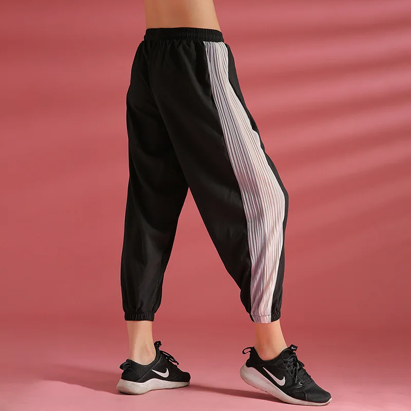 

Plus Size Women's Pants & Trousers Fashion Drawstring Yoga Pants Stripe Side Track Pants