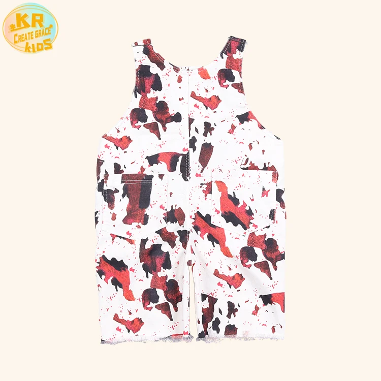 

Sleevesleeve Jean Overalls Denim Blank Romper Jumpsuit Baby Girls' Rompers For Infant, Customized color