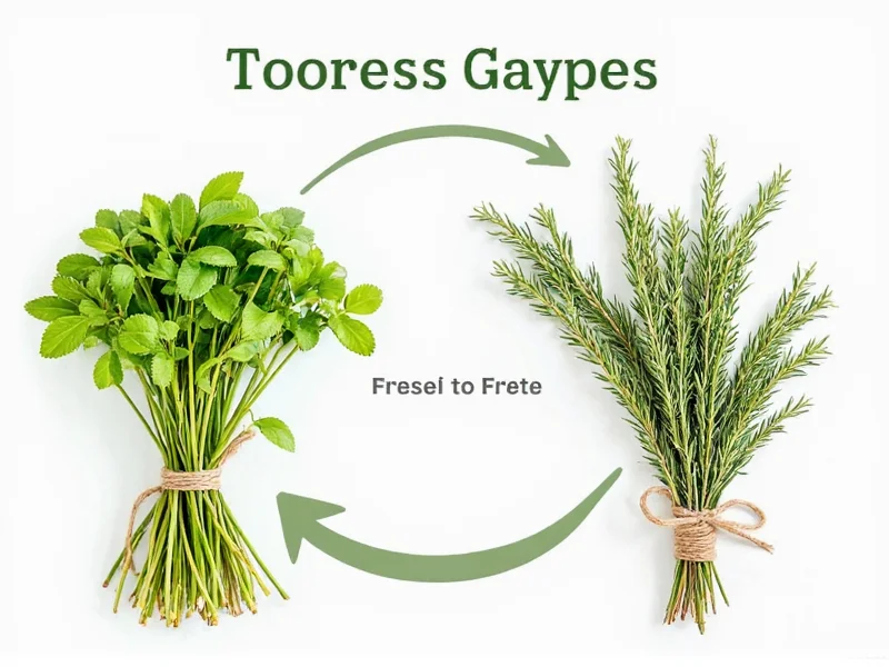 Fresh to Dried Herbs Conversion: The 3:1 Ratio Guide