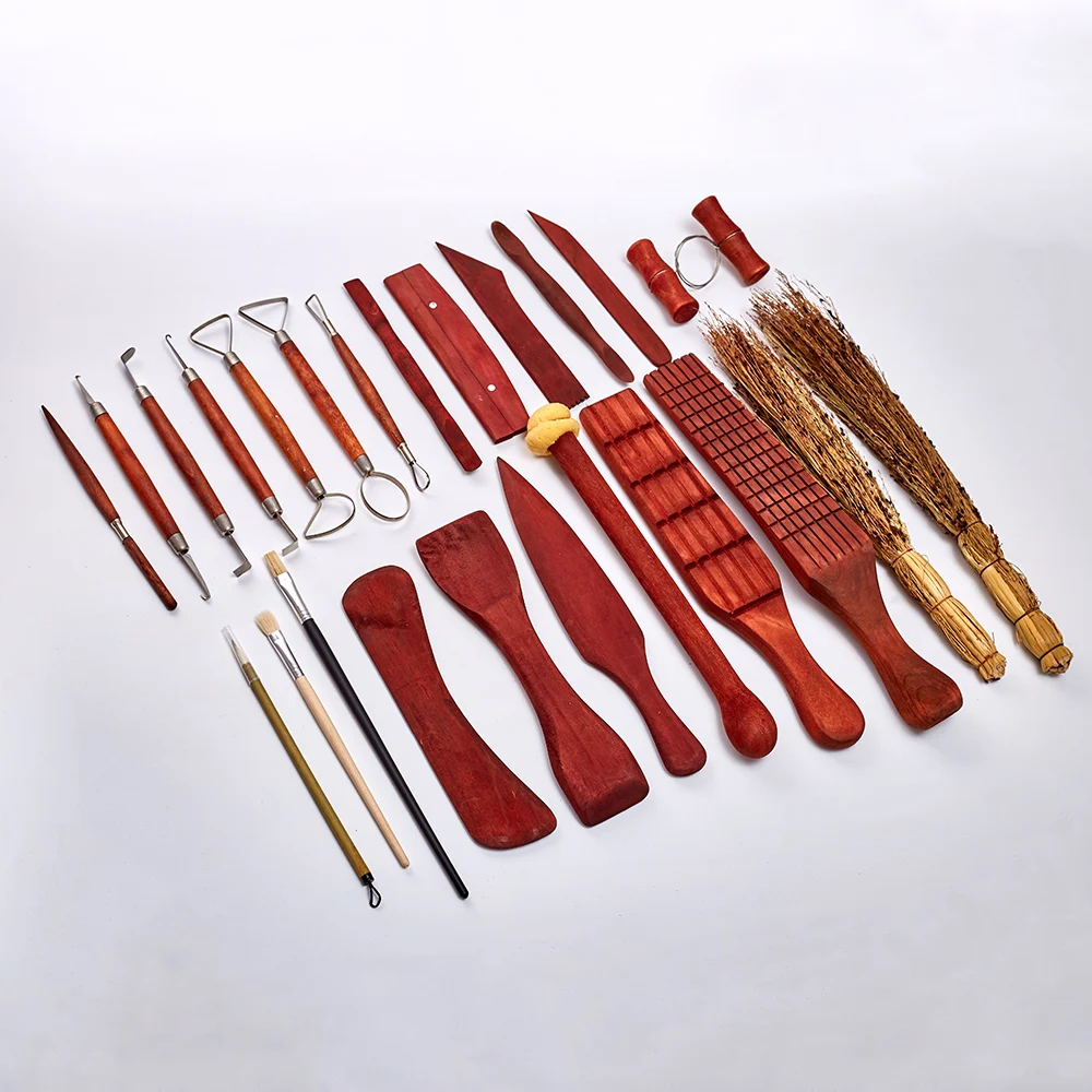 27pcs陶瓷粘土工具套装造型陶土雕刻工具套件适合初学者专业工艺品