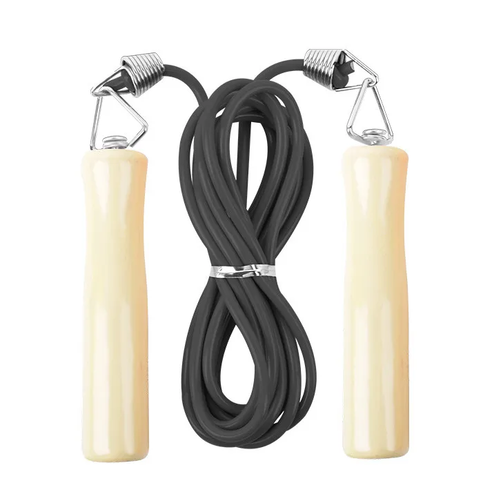 

2021 jump rope adjustable wooden handle light fitness jump rope for children, Yellow,purple,pink,green