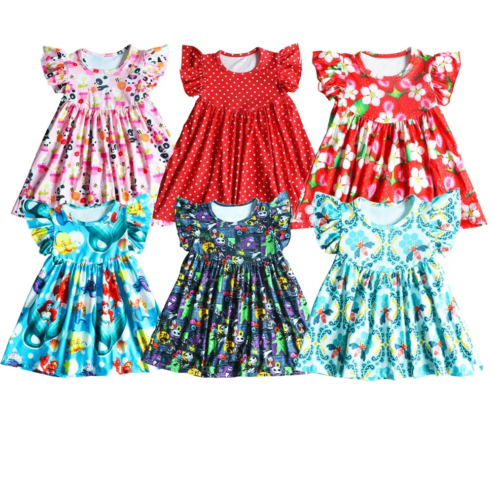 

little girl dresses girls summer multiple floral flutter dress tops can choose 1-5 yrs Muslim baby girls dress