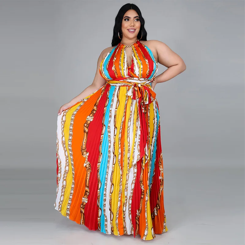 

2020 Fashion Colorful Fat Women Dress Plus Size Summer Party Clothing Dresses 4xl 5xl Casual Dresses High Qualiy Causal Wear /, Colors