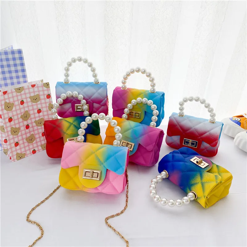 

2021 New Spring Lovely Mini Cute Long Handle Leather Bag For Girls Designer Handbag Small Women Purse, 9 colors