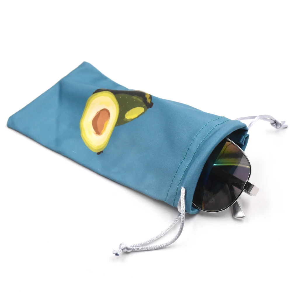 

Wholesale OEM Drawstring Microfibre Sunglasses Pouch with Hot Stamping, Custom