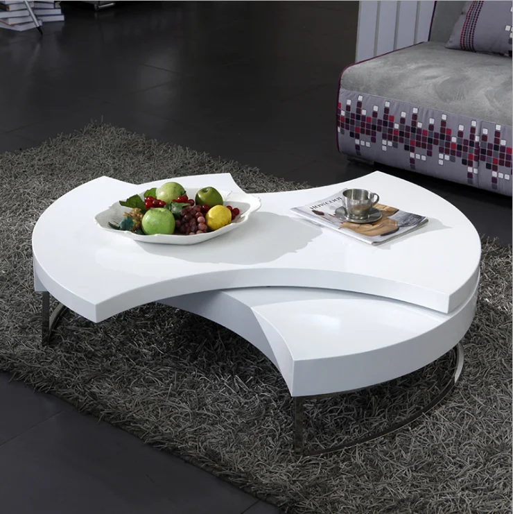 round rotating coffee table