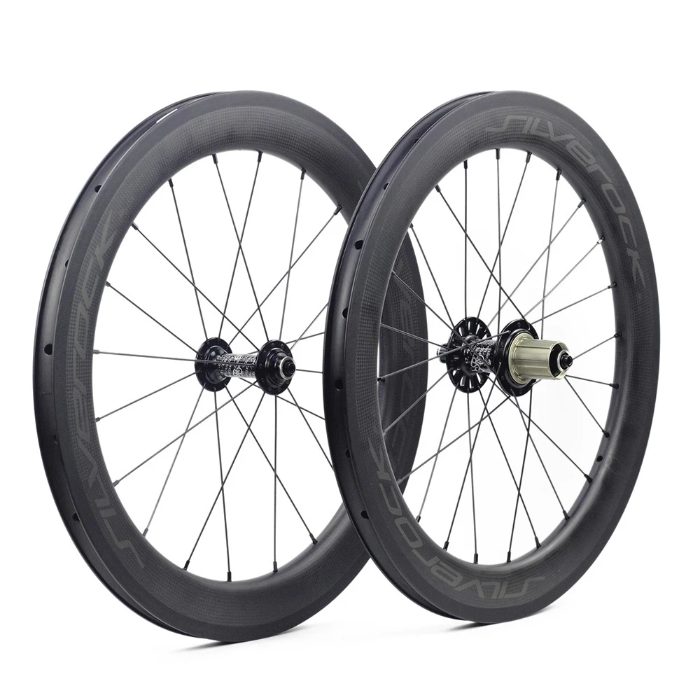 

SILVEROCK Carbon Wheels SR50 451 20" 1 1/8" 406 Rim Caliper V Brake for Minivelo Fnhon Blast Folding Bike 20" Bicycle Wheelset