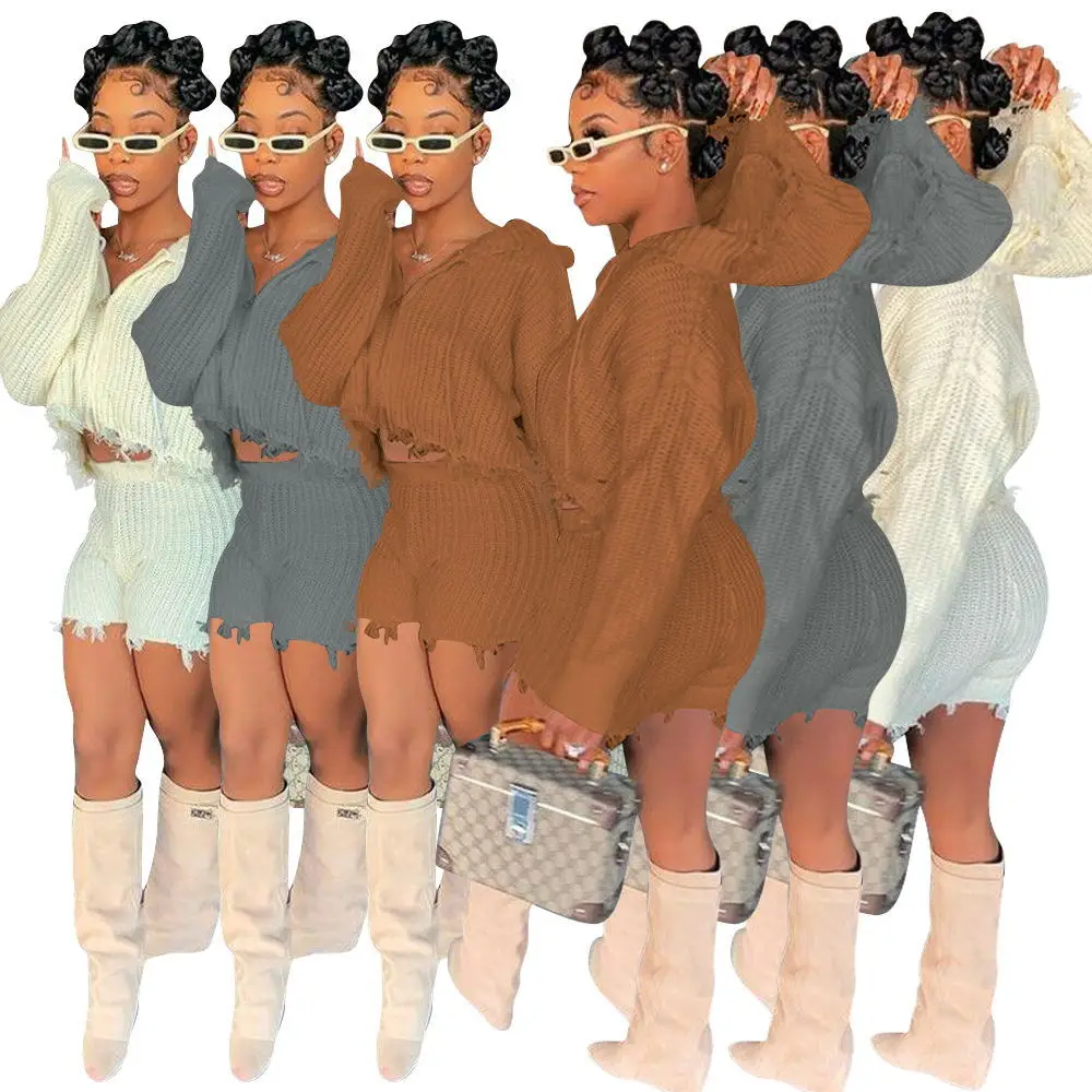 

Amazon Women'S Hat Casual Sweater Set Autumn And Winter New Sweater Set