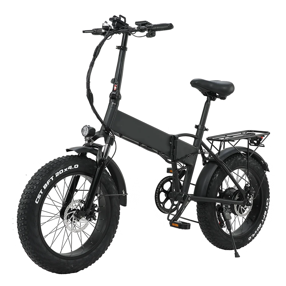 20 inch folding ebike 48V 350W 500W cheap fat tire bicycle electric bike folding electronic bike with hidden battery, Black or orange