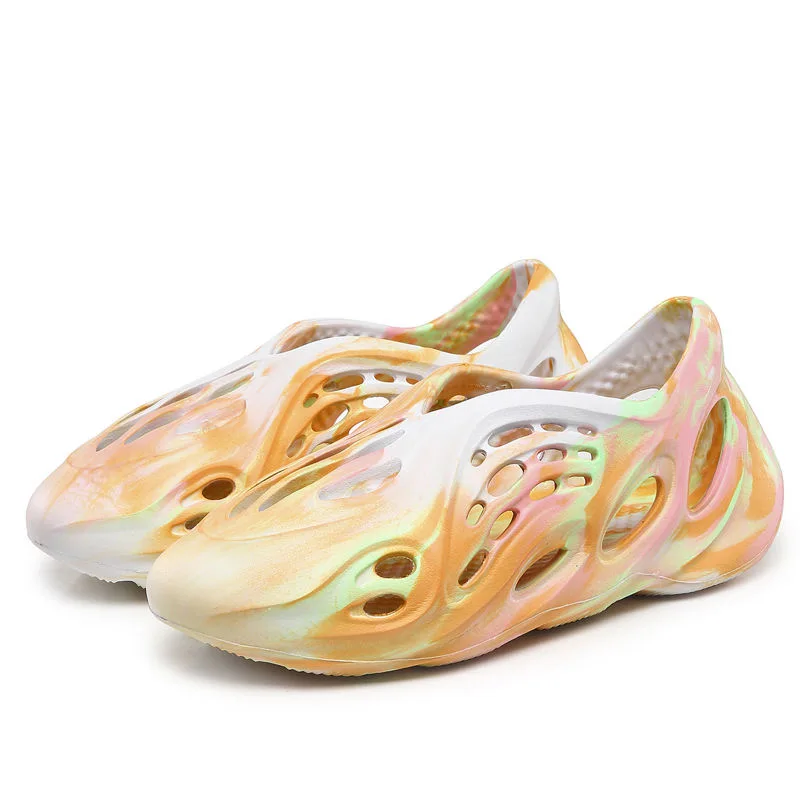 

New color gold camouflage yeezy foam runner women white yezzy sandals 2021 beach water shoes unisex men summer footwear