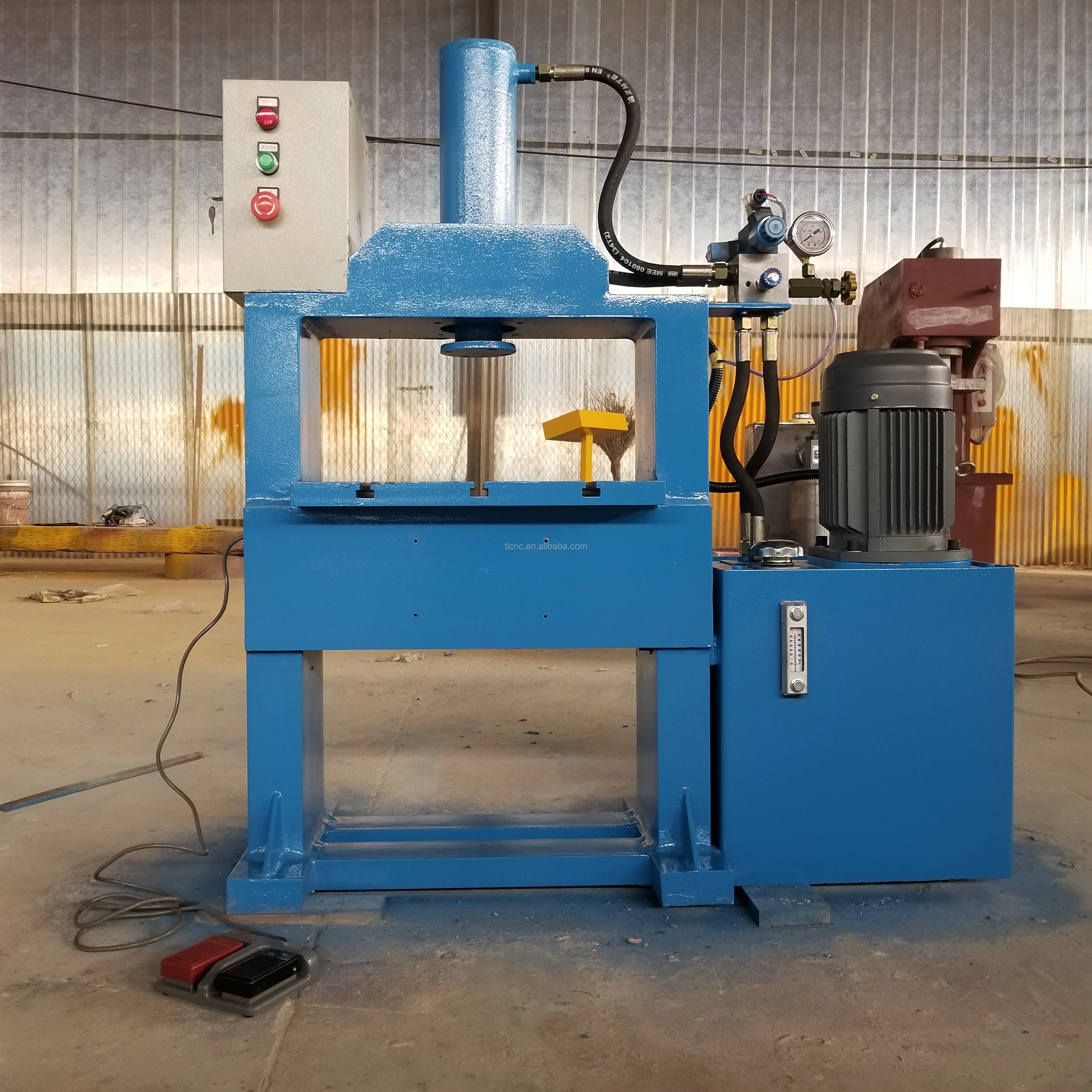 50 ton 100 ton two column workshop electric hydraulic bearing press machine 