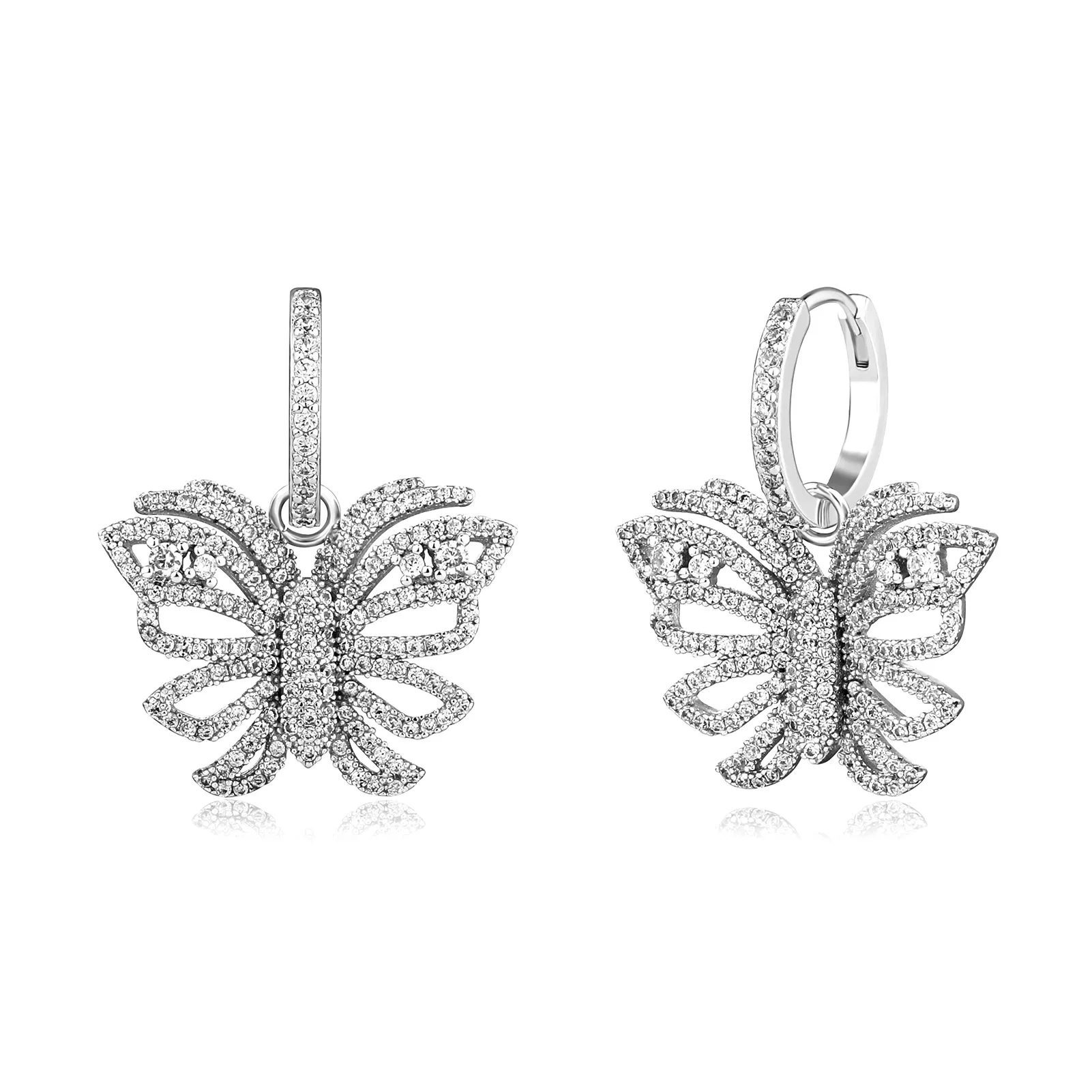 

2022 NEW Gold plated jewelry for women hip hop rapper dagger hoop earrings HEART FASHION