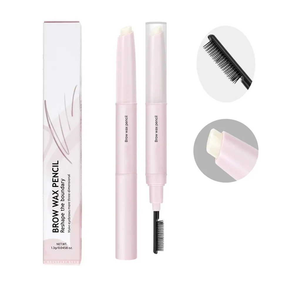 

New Version Hot Selling Eyebrow Wax Soap Pencil Brow Shaper Soap Pen Gel Brow Pink Microblading