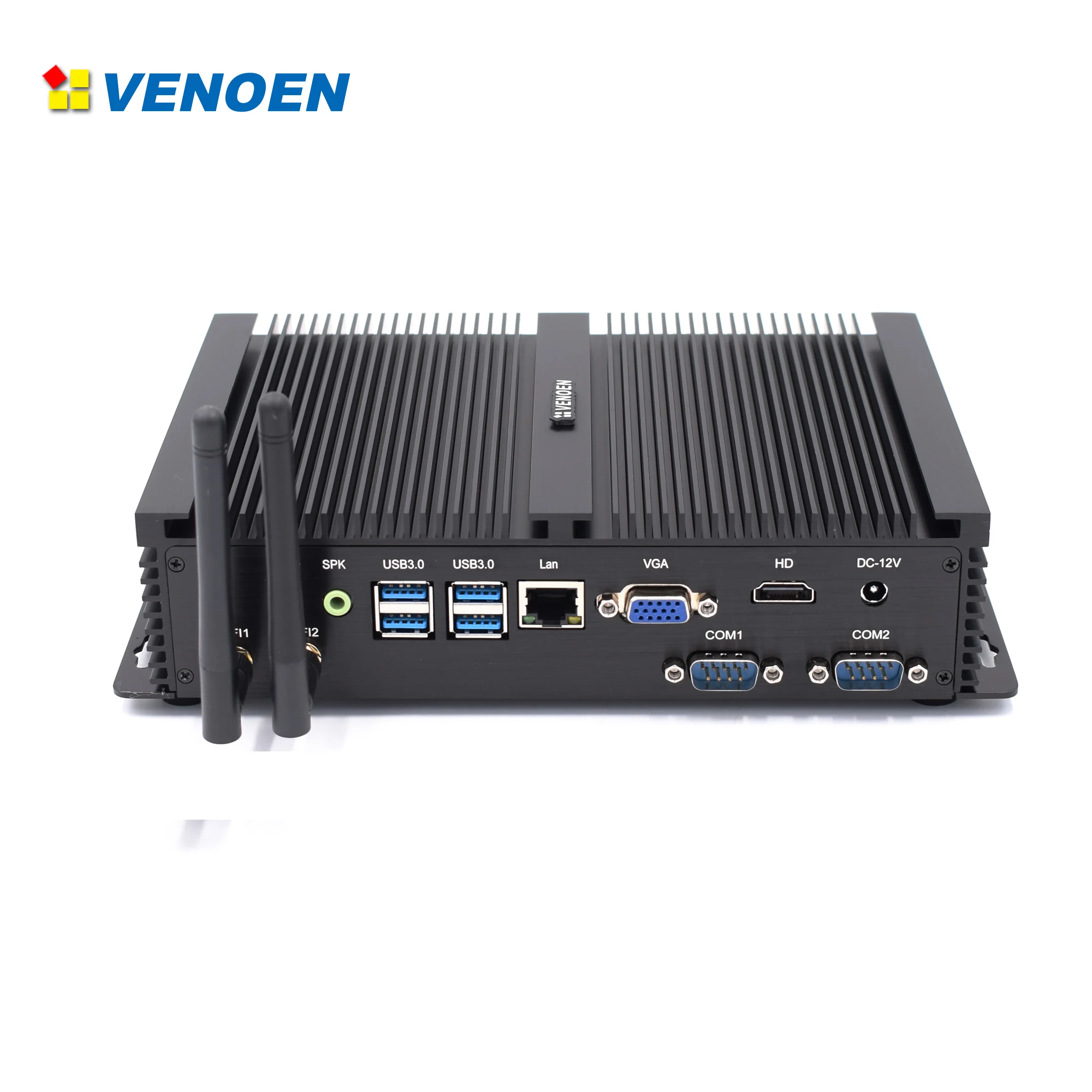 

Fanless barebone system mini pc desktop i5 8250U i7 8550U 12v minipc industrial with Alloy Case Gigabit LAN 2*RS232 Windows10