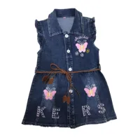 

Good Quality Girls Children Clothes Animal Pattern Casual Denim Skirt