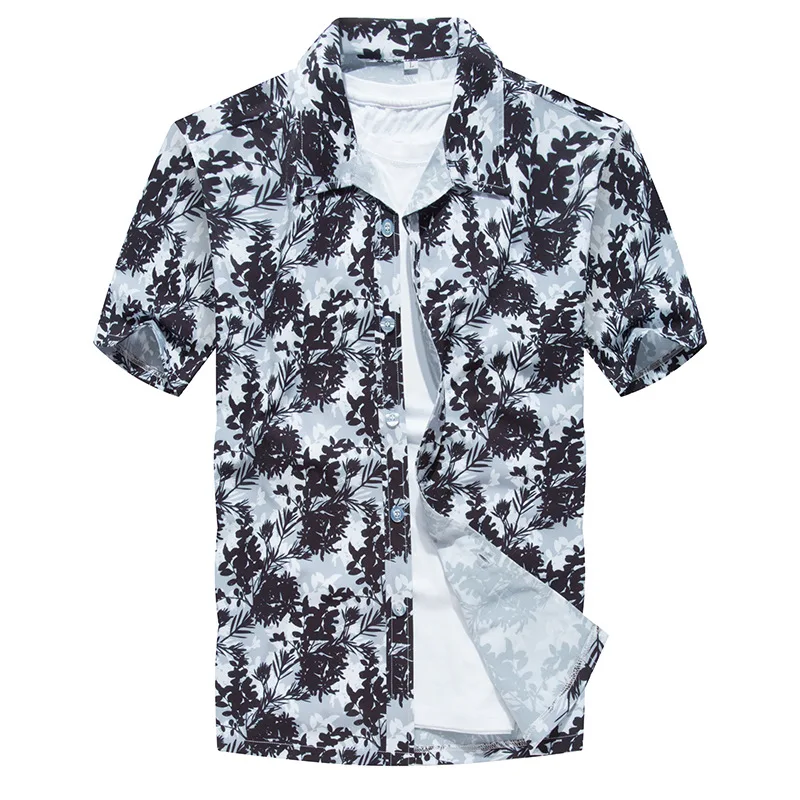 

2021 floral man shirt camisas floreadas para chemise homme a fleurs camisas social ropa de seda para homem / masculinas, Red,gray,green,light gray,can custom