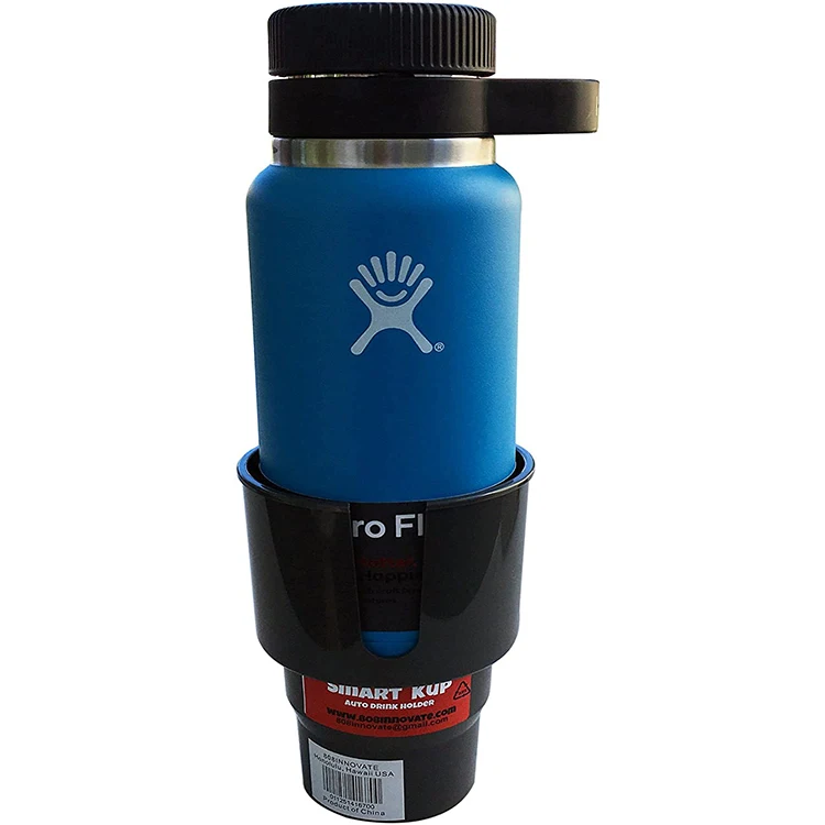 

Car Cup Holder Expander for Hydro Flasks 32 oz and 40 oz Nalgene 32 oz and Other Large Bottles up to 3.8 inches Wide