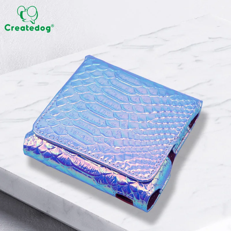 

New Cigarette Case Box Pack Cover PU Cigarette Pouch Soft Fashion Leather wallet For Use With IQOS, Black,brown,blue,oem
