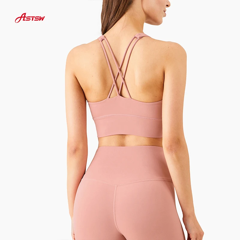 

2021 New Plus Size Sports Underwear Women Gym Crop Top U-shaped Fitness Yoga Bra, Customized colors