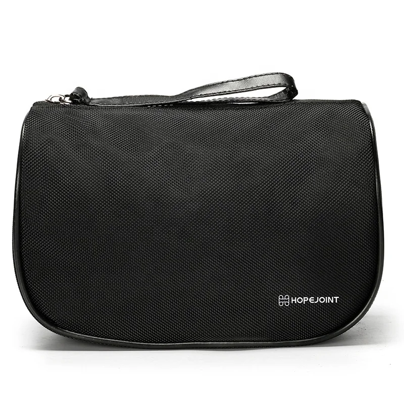 

Custom Cosmetic Bag With Inside Pockets Customized Logo Travel Organizer Make Up Laptop Makeup For Girls Square Travelbags New, Black