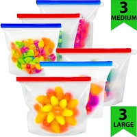 

100% FDA Approved And 100% BPA Free Reusable silicone food storage bag