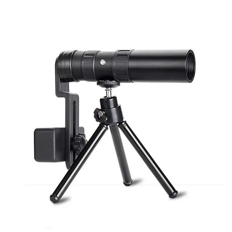 

All optical glass outdoor telescope 10-300 x 40 retractable variable single cylinder hiking mobile telescope, Black