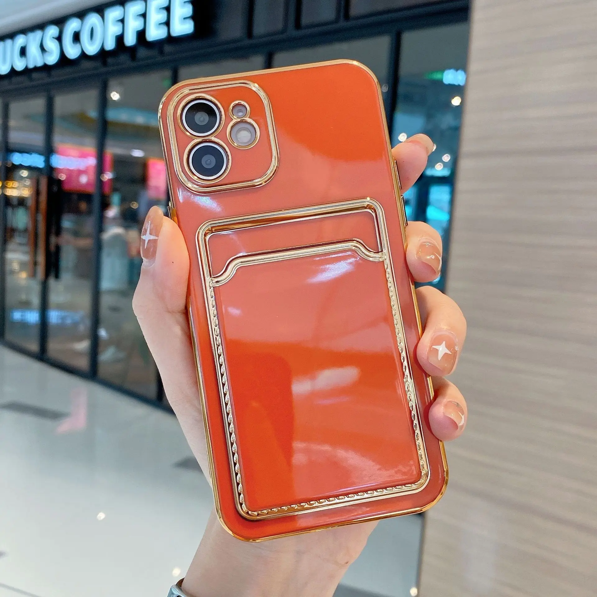 

2022 New Luxury Gold Plated TPU Phone Case for iPhone 13 Pro Max Phone Case