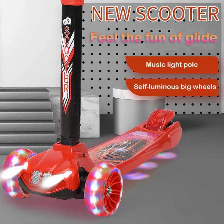 

kids bike scooter with led light child scooter three wheels kid scooters suitcase