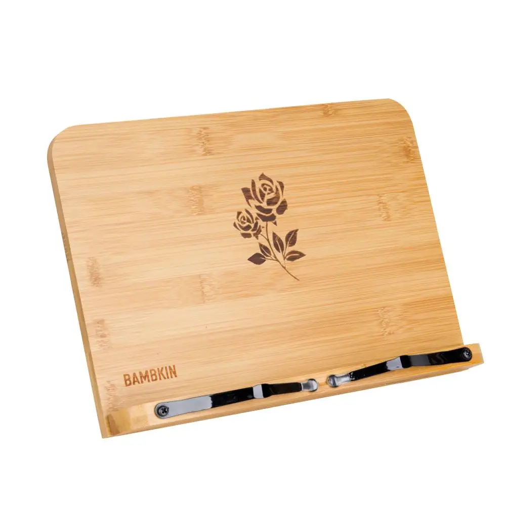 
BAMBKIN Reading Rest Tablet bamboo book stand holder bamboo book stand 