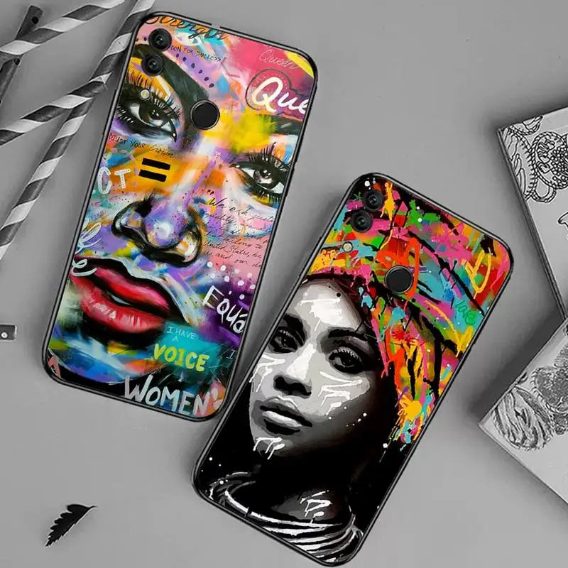 

Aesthetic girl art beautiful Phone Case For huawei honor 10 i lite 8x P 30 40 20 lite pro smart 2019 nova 5t mate 20 pro coque