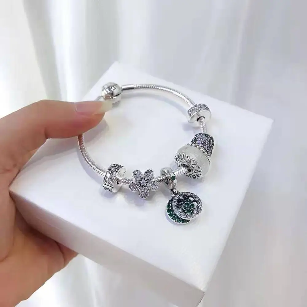 

925 sterling silver bracelet female charm bracelet