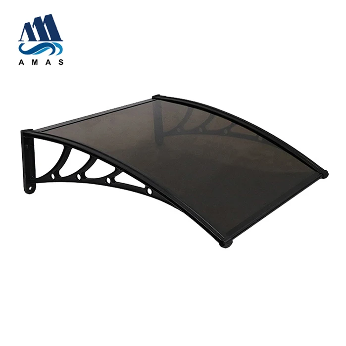 

polycarbonate outdoor awning diy window canopy with ABS plastic aluminum brackets, Customized colors
