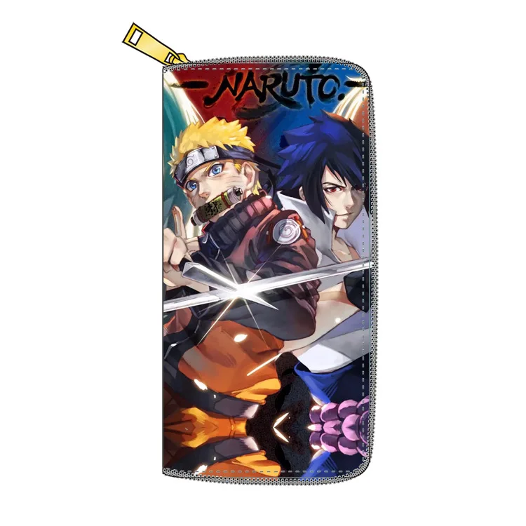 

2021 Student wallet cartoon naruto figure card holder anime naruto wallet money clip akatsuki cosplay long teen/Boys/men wallets, Multiple colors