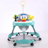 

High quality height adjustable musical baby walker