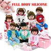 2019 NPK 18inch hot sell Silicone Handmade silicon material life-like cute silicone reborn baby doll for hot sale
