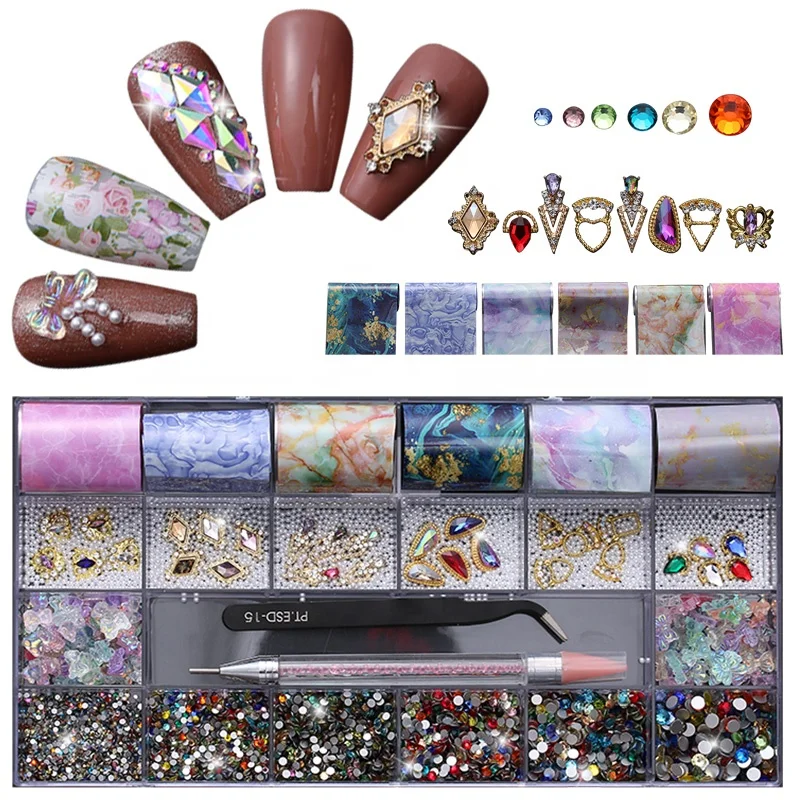 

New Design Hot Sale Nail Art Set DIY Sticker Nails Supplies For Professional Nail Salon